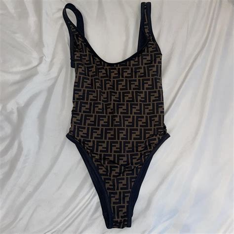 fendi swimmers|fendirama monogram swimsuit.